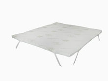 Topper CORRETTORE in Memory Foam Fresco da 8 CM,SFODERABILE in Aloe Vera con Elastici (120_x_190_cm)