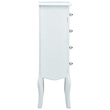 vidaXL Credenza con 4 Cassetti Bianca 40x30x95 cm in MDF