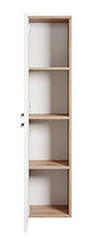 Saturnus, Armadietto da bagno, 130 cm, in rovere bianco