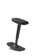 Trendoffice Dauphin - Sgabello ergonomico con funzione basculante, regolabile in altezza, design moderno, colore: Nero