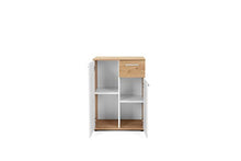 FINORI Comò, Legno ingegnerizzato, Artisan/Bianco, B/H/T: 60 x 85 x 35 cm