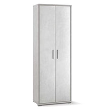 Sarmog Armadio Multiuso Alto Due Ante Bianco Ossido 71x41x h199 cm