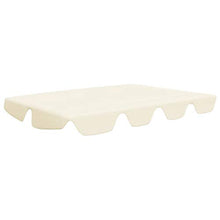 OUSEE Baldacchino per Dondolo Giardino Crema 226x186 cm 270 g/m2