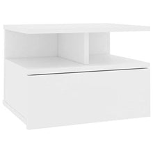 FAMIROSA Comodini Pensili Comodino Pensile Bianco 40x31x27 cm in Truciolato