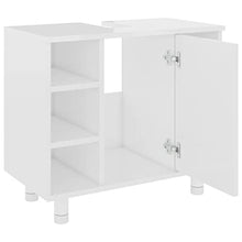 vidaXL Armadio da Bagno Bianco Lucido 60x32x53,5 cm in Truciolato