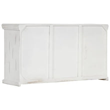 vidaXL Credenza Armadietto con Cassetti e Ante Mobiletto Decorativo Dispositivi Multimediali Bianco 140x40x74 cm Legno Massello Mango