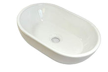 KERAMIK - Lavabo ovale in ceramica, 450 x 295 x 120 mm