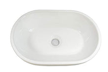 KERAMIK - Lavabo ovale in ceramica, 450 x 295 x 120 mm