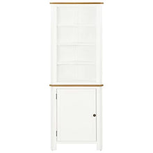 vidaXL - Eckschrank 59x36x180 cm Eiche Massivholz