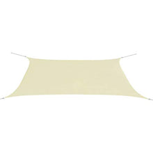 E E-NICES Parasole a Vela Oxford Rettangolare 4x6 m Crema