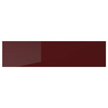 KALLARP cassetto frontale 80 x 20 cm lucido rosso scuro-marrone