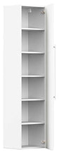 Set di mobili da bagno Firenze 80 (4 parti/B) bianco lucido e specchio a LED
