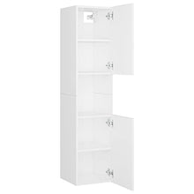 vidaXL Armadio da Bagno Bianco 30x30x130 cm in Truciolato