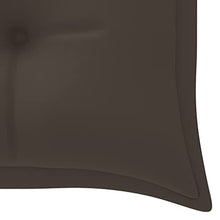 vidaXL Panca da Giardino con Cuscino Talpa 150 cm in Legno di Teak