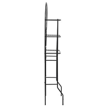 lyrlody Scaffale da Bagno, Bel Design Floreale Nero per WC per la casa
