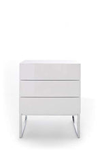Robas Lund Comodino, Bianco, BxHxT 50x60x40 cm