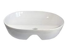 KERAMIK Lavabo ovale in ceramica, 500 x 380 x 120 mm