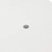 SKM Tavolo da Giardino Bianco 210x96x72 cm in Plastica
