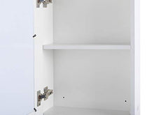 Beliani Moderno Armadietto a Muro da Bagno Nero a Specchio 88 x 40 x 35 cm Malaspina