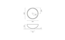 BATHCO 4084N NEW LYS Lavabo Redondo Blanco