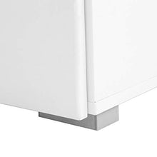 Cribel Efesto Comodino, Legno, Bianco, 58 x 39 x 48 cm