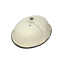 Leya - Lavabo ovale da incasso in ceramica Talavera messicana, colore: Arancione