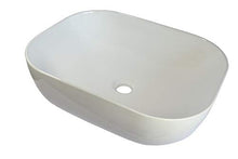 KERAMIK - Lavabo rettangolare ovale in ceramica, 50 x 40 cm