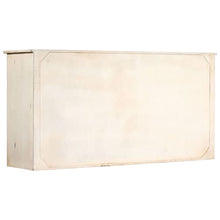 vidaXL Credenza Massiccia con 3 Vani Chiusi 3 Cassetti Stile Anticato Resistente Robusta Buffet Madia Mobile da Cucina Bianca Legno Massello di Mango