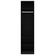 FAMIROSA Armadio Nero 50x50x200 cm in Truciolato