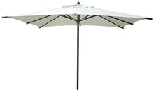 Ombrellone da Giardino 3x2m in Legno Ecrù