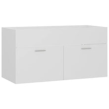 vidaXL Set Mobili da Bagno 2 pz Bianco in Truciolato
