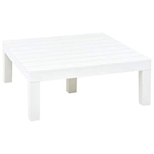 FAMIROSA Tavolo da Giardino Bianco 78x78x31 cm in Plastica