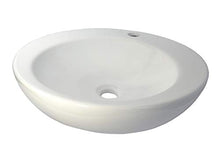 1 lavabo rotondo in ceramica 46 cm L 46 cm B
