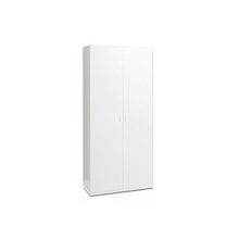 Armadio componibile camera da letto 2 ante bianco frassinato Cm 90x60xH 180
