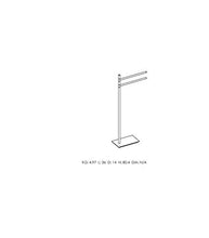 Colombo Design B99010CR Piantana Zona Lavabo Serie Square, Cromo