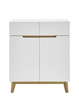 Möbel-Store24 M52242WE5 - Armadio in MDF impiallacciato, 85 cm, colore: Bianco opaco