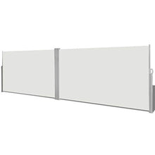vidaXL Tenda da Sole Laterale Retrattile 160x600cm Crema Paravento Frangivento