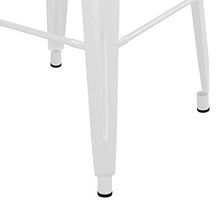 vidaXL Sgabelli da Bar Impilabili 2 pz Bianchi in Metallo