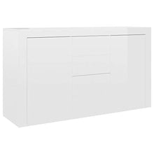 vidaXL Credenza Bianco Lucido 120x36x69 cm in Truciolato
