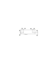 Lavabo appoggio o sospeso angolare cm 47,5 Square