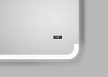 Talos Harmony - Specchio da bagno a LED, 80 x 60 cm, luce posteriore luminosa, specchio cosmetico illuminato con ingrandimento 3x, telaio in alluminio di alta qualità