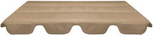 lyrlody Baldacchino Dondolo da Giardino, Tetto Dondolo Copertura Tettuccio per Dondolo, 226 x 186 cm, Taupe