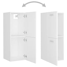 vidaXL Armadio da Bagno Bianco 30x30x80 cm in Legno Multistrato