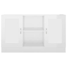 vidaXL Credenza Bianco Lucido 120x30,5x70 cm in Truciolato