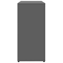 Sideboard Grau 80x36x75 cm Spanplatte