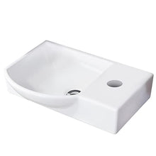Fackelmann - Set di mobili da Bagno per Ospiti con lavabo in Ceramica e Specchio da Bagno a LED, 45 cm, 3 Pezzi, Colore: Marrone Chiaro