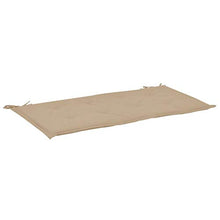 FAMIROSA Cuscino per Panca da Giardino Beige 100x50x3 cm