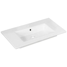Fackelmann - Set di mobili da bagno B.Perfect, 2 pezzi, con mobiletto sottolavello, con lavabo in ceramica, 80 cm e armadietto a LED
