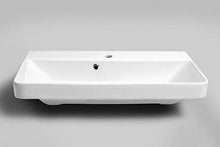 Lavandino da incasso, 70 x 37 cm, in ceramica, bianco