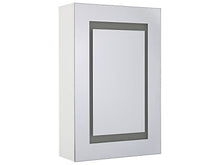 Beliani Moderno Armadietto a Muro da Bagno Nero a Specchio 88 x 40 x 35 cm Malaspina